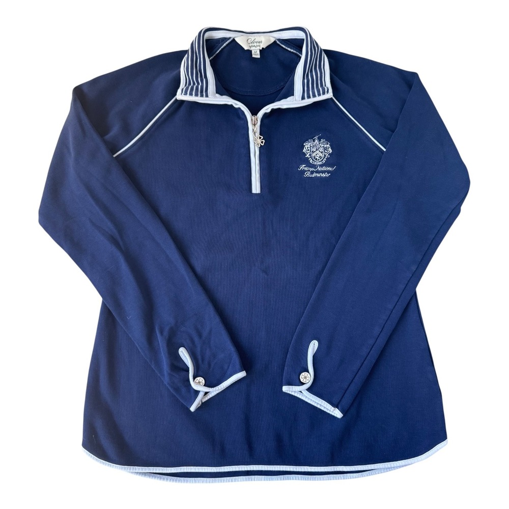 RARE Trump Bedminster Golf Women's Quarter‎ Zip Pullover Clover Bobby Jones M